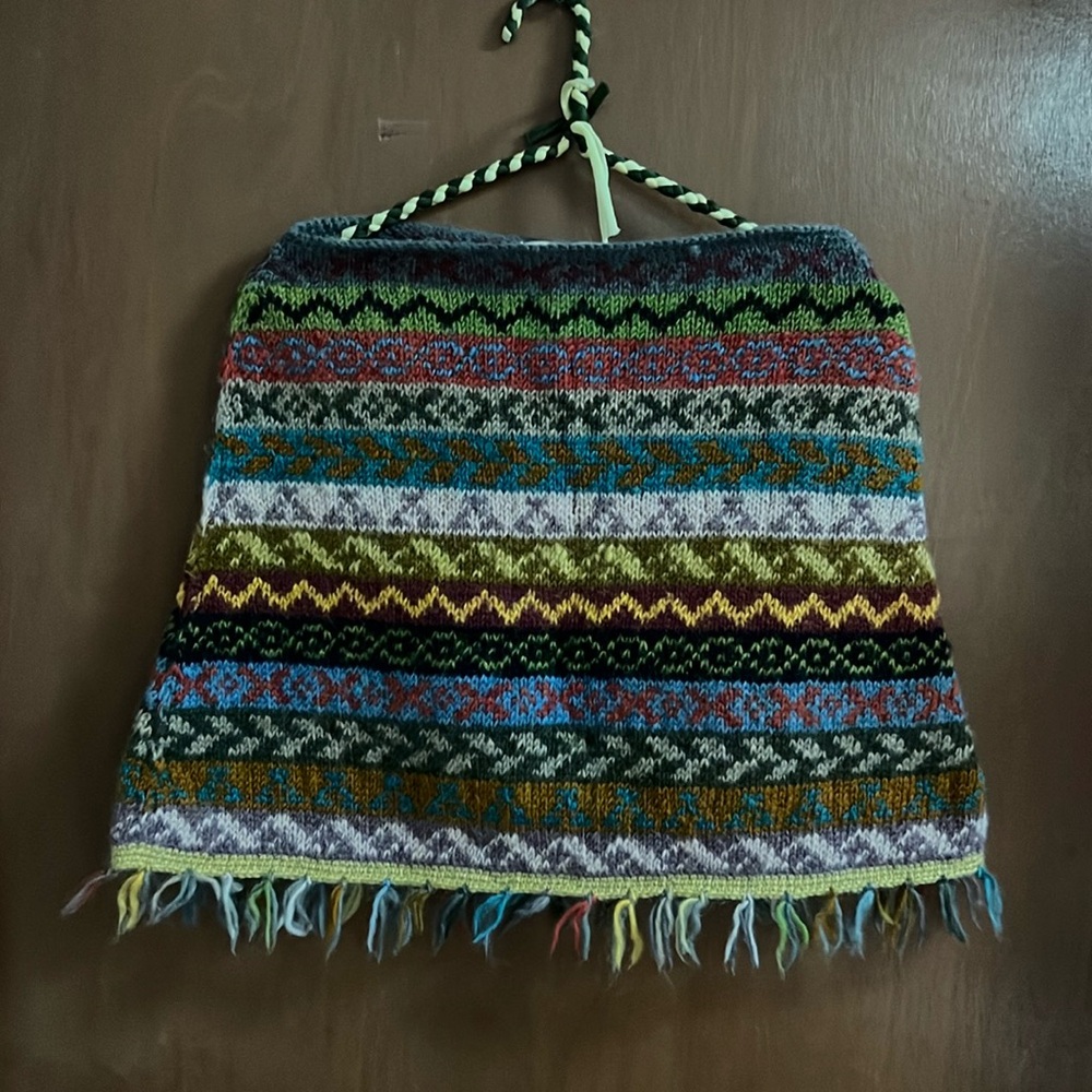 Free People Sweater poncho 90s y2k